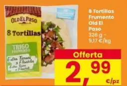 Interspar 8 Tortillas Frumento Old El Paso offerta