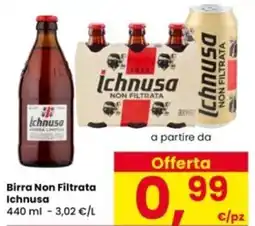 Interspar Birra Non Filtrata Ichnusa offerta