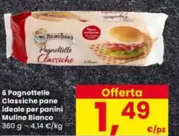 Interspar 6 Pagnottelle Classiche pane ideale per panini Mulino Bianco offerta