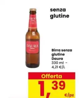 Interspar Birra senza glutine Daura offerta