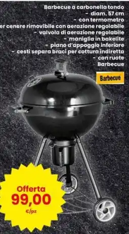Interspar Barbecue a carbonella tondo offerta