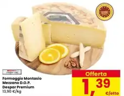 Interspar Formaggio Montasio Mezzano D.O.P. Despar Premium offerta