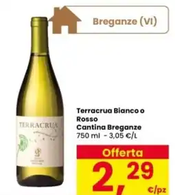 Interspar Terracrua Bianco o Rosso Cantina Breganze offerta