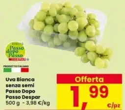 Interspar Uva Bianca senza semi Passo Dopo Passo Despar offerta