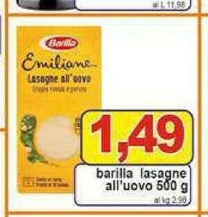 Pewex Pasta all'uovo offerta