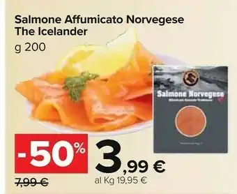 Carrefour Market The icelander salmone affumicato norvegese offerta