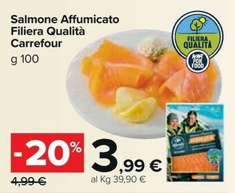Carrefour Market Salmone affumicato offerta