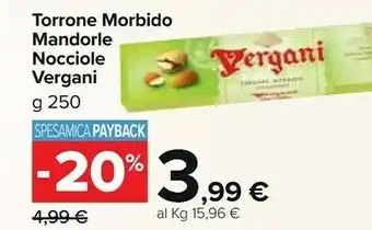 Carrefour Market Torrone morbido 250 g(ml) offerta
