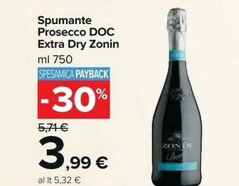 Carrefour Market Prosecco extra dry 750 g(ml) offerta