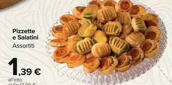 Pizzette e salatini