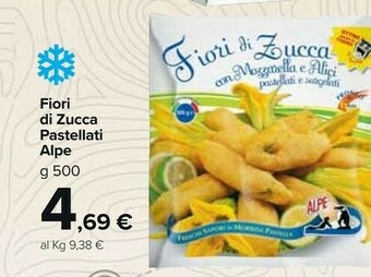 Carrefour Market Alpe fiori di zucca pastellati 500 g offerta