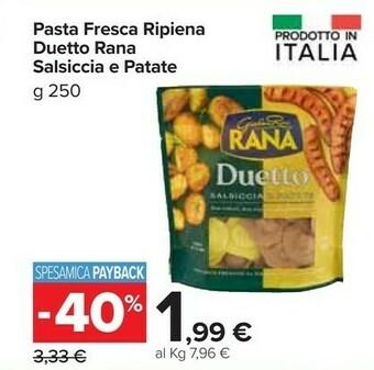 Carrefour Market Duetto salsiccia patate 250 g(ml) offerta