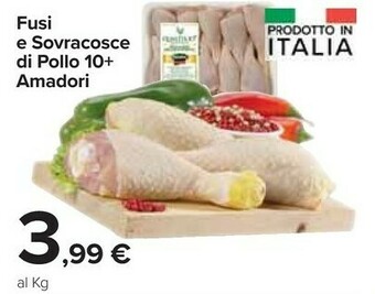 Carrefour Market Fusi e sovracosce di pollo offerta