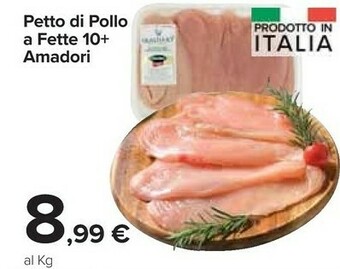 Carrefour Market Petto di pollo a fette offerta
