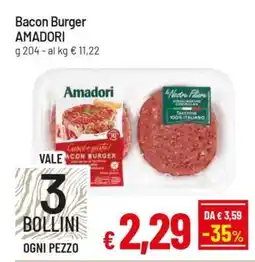 Famila Bacon Burger AMADORI offerta