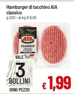 Famila Hamburger di tacchino AIA classico offerta
