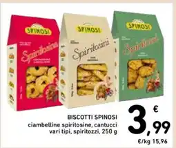 Spazio Conad BISCOTTI SPINOSI offerta