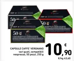 Spazio Conad CAPSULE CAFFE' VERGNANO offerta