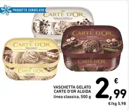 Spazio Conad VASCHETTA GELATO CARTE D'OR ALGIDA offerta