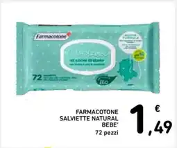 Spazio Conad FARMACOTONE SALVIETTE NATURAL BEBE' offerta