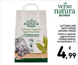 Spazio Conad LETTIERA PER GATTI VERSO NATURA CONAD offerta