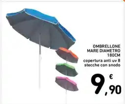 Spazio Conad OMBRELLONE MARE DIAMETRO 180CM offerta