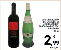 Spazio Conad VINO VERDICCHIO DEI CASTELLI DI JESI CLASSICO/ROSSO CONERO DOC PIERSANTI offerta
