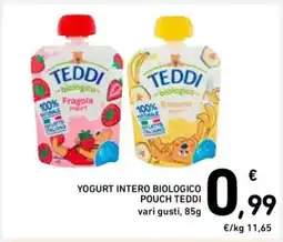 Spazio Conad YOGURT INTERO BIOLOGICO POUCH TEDDI offerta