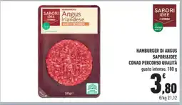 Conad HAMBURGER DI ANGUS SAPORI&IDEE CONAD PERCORSO QUALITÀ offerta