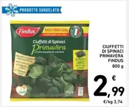 Spazio Conad CIUFFETTI DI SPINACI PRIMAVERA FINDUS offerta