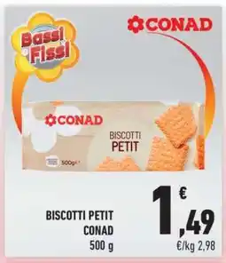 Conad BISCOTTI PETIT CONAD offerta