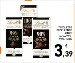Spazio Conad Tavolette Excellence Lindt offerta