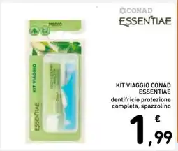 Spazio Conad KIT VIAGGIO CONAD ESSENTIAE offerta