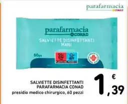 Spazio Conad SALVIETTE DISINFETTANTI PARAFARMACIA CONAD offerta