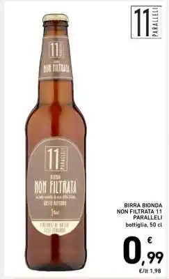 Spazio Conad BIRRA BIONDA NON FILTRATA 11 PARALLELI offerta