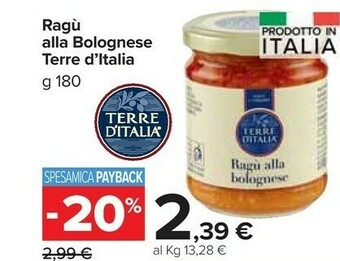 Carrefour Market Ragu alla bolognese offerta