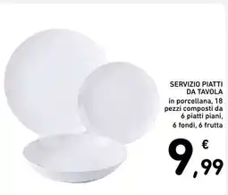 Spazio Conad SERVIZIO PIATTI DA TAVOLA offerta