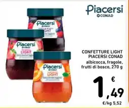 Spazio Conad CONFETTURE LIGHT PIACERSI CONAD offerta