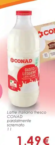 Conad Latte italiano fresco CONAD offerta