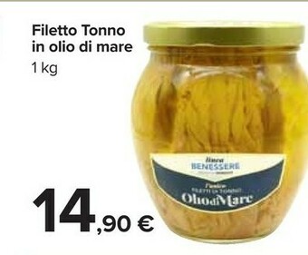 Carrefour Market Filetto tonno in olio di mare offerta