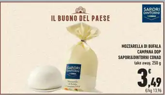 Conad Mozzarella di Bufala Campana DOP Sapori&Dintorni Conad offerta