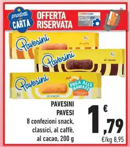 Conad Pavesini Pavesi offerta