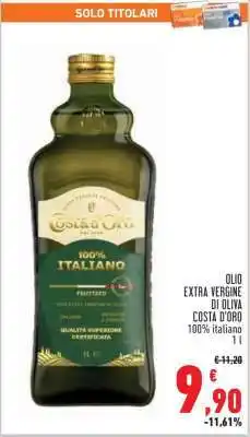 Conad Olio Extra Vergine di Oliva Costa d'Oro offerta