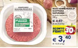 Esselunga MAXI HAMBURGER DI SCOTTONA NATURAMA offerta
