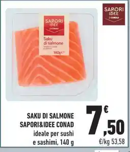 Conad SAKU DI SALMONE SAPORI&IDEE CONAD offerta