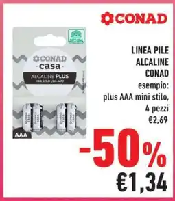 Conad LINEA PILE ALCALINE CONAD offerta