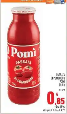 Conad Passata di Pomodoro Pomì offerta