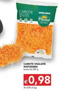 Esselunga CAROTE TAGLIATE NATURAMA offerta
