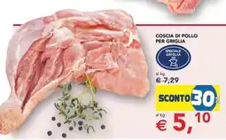 Esselunga Coscia di Pollo per Griglia offerta