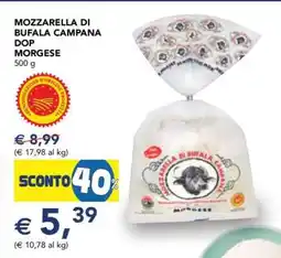 Esselunga MOZZARELLA DI BUFALA CAMPANA DOP MORGESE offerta